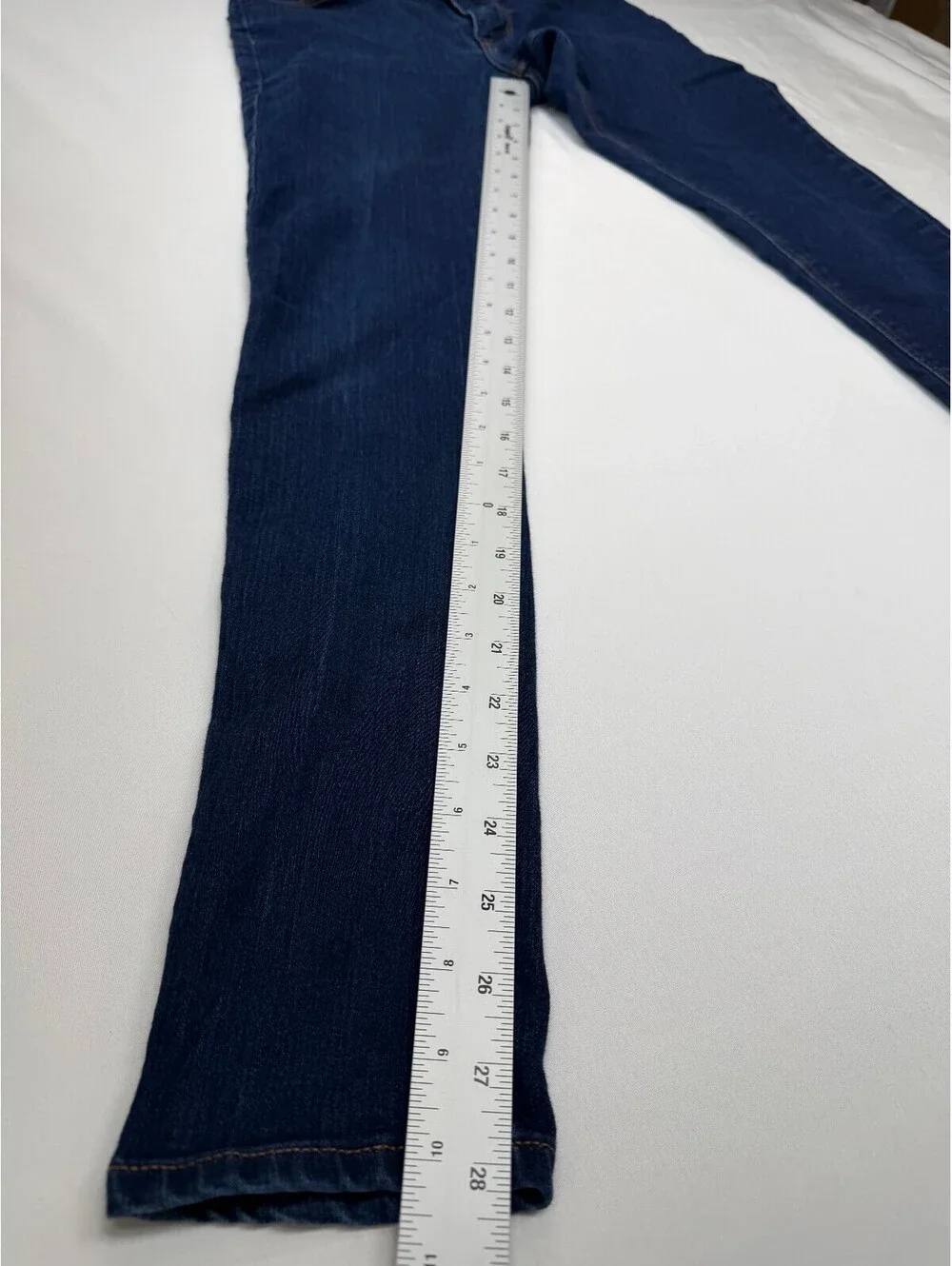 Asos Design Men's Skinny Jeans Dark Wash Slim Fit Low-Rise Stretch Size 28 Blue